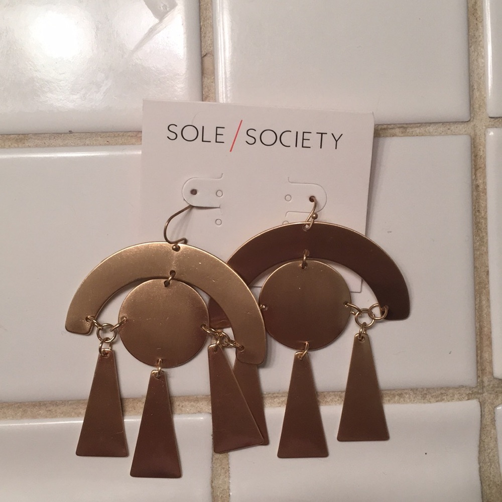 Gold earrings